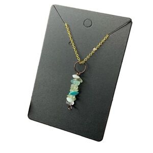 Seaglass crystal necklace
